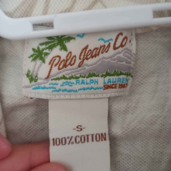 Vintage Ralph Lauren Polo Jeans flower print polo shirt - Picture 2 of 2